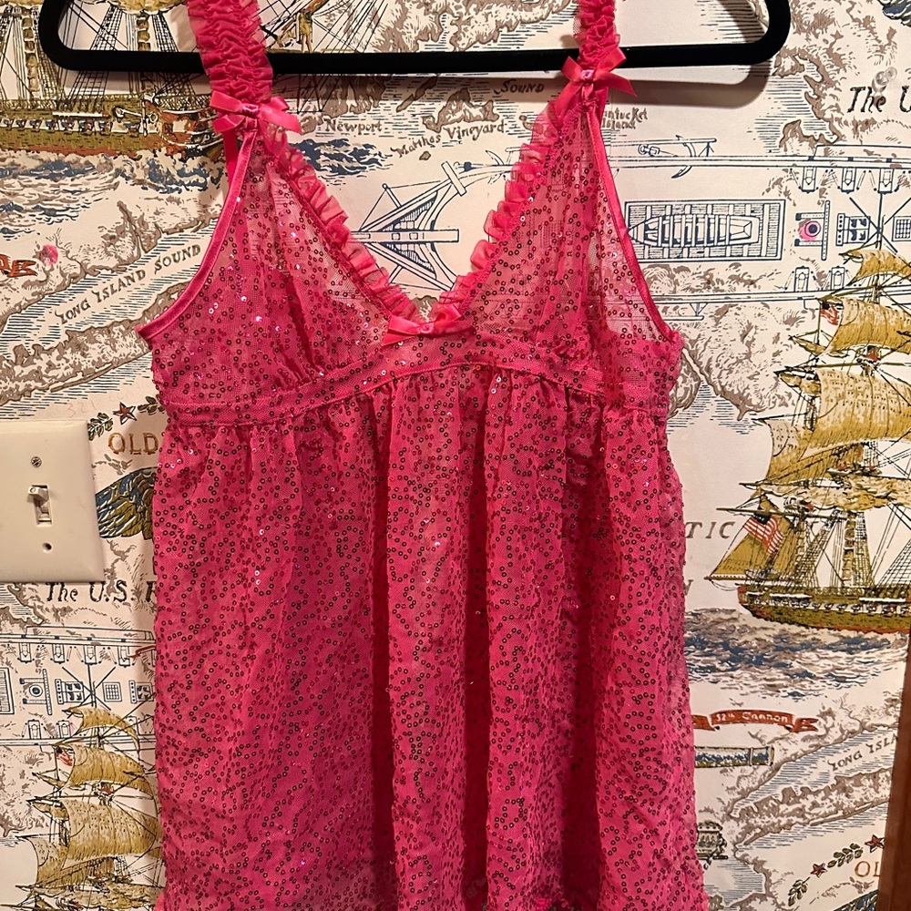Victoria's Secret Pink Chemise with sequins